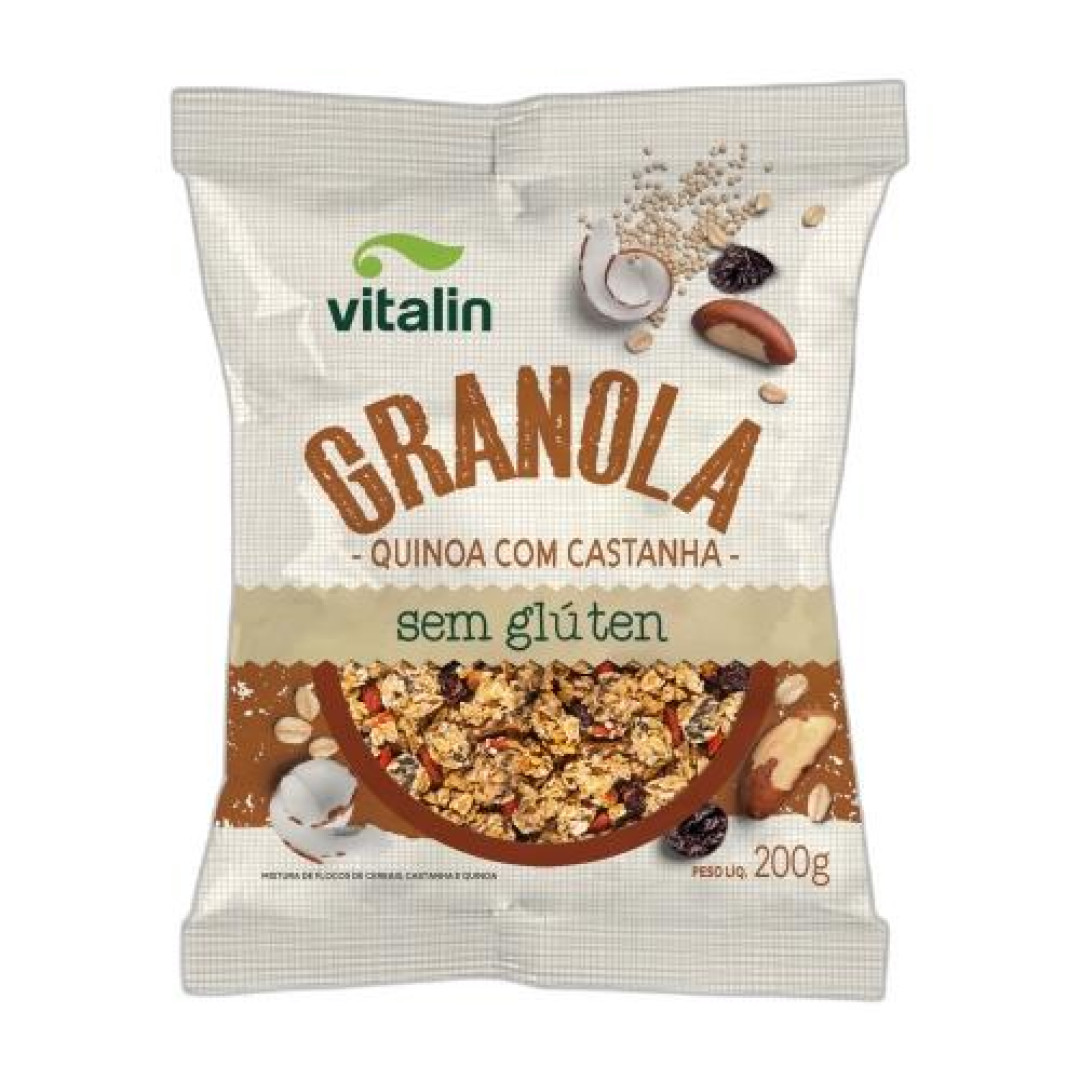 Detalhes do produto Granola 200Gr Vitalin Quinoa Cast Par