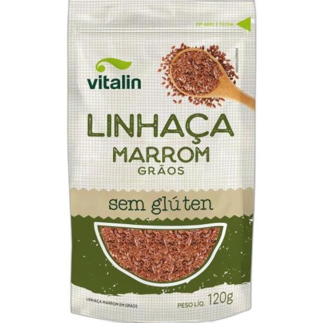 Detalhes do produto Linhaca Marrom 120Gr Vitalin Graos