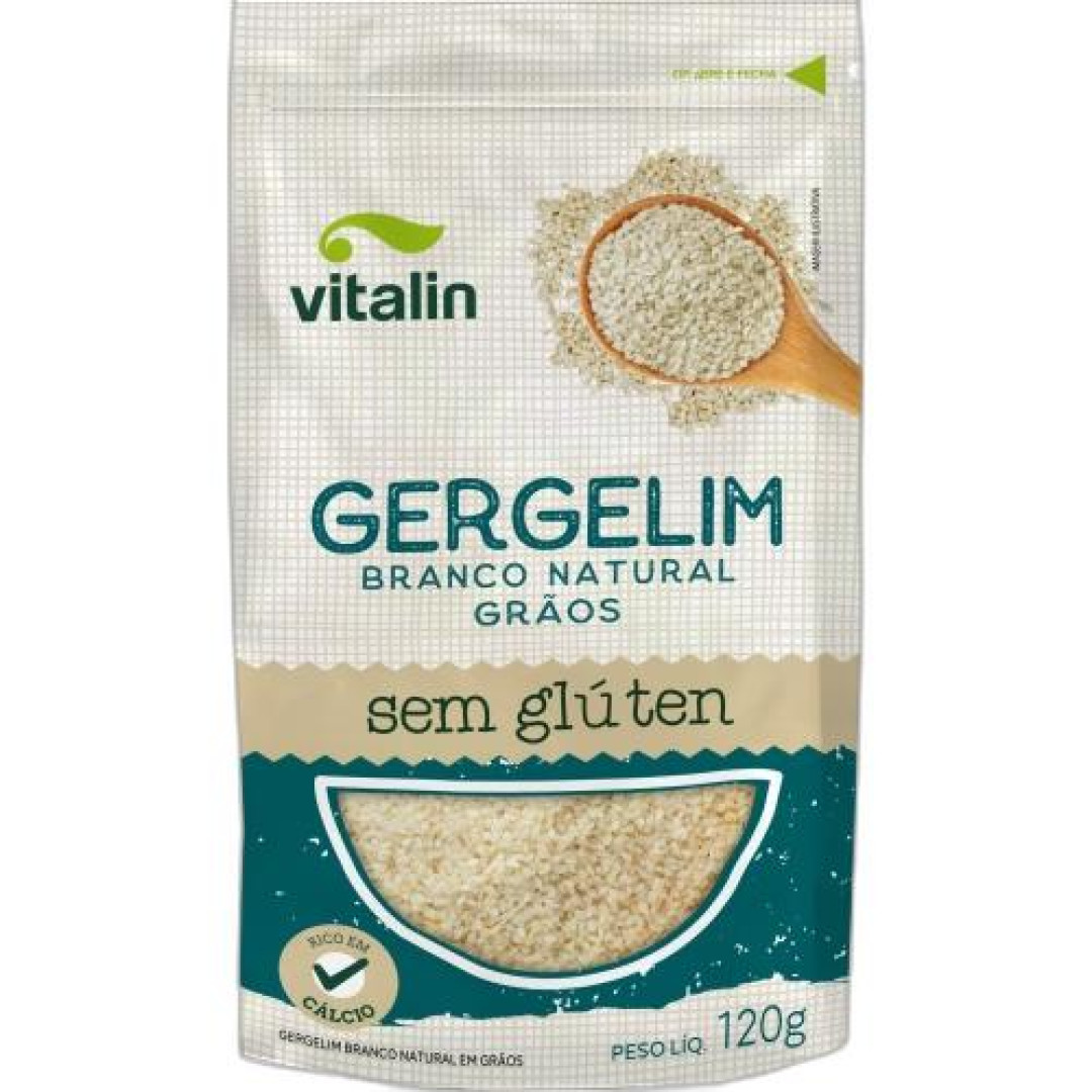 Detalhes do produto Gergelim Branco Natural 120Gr Vitalin Graos