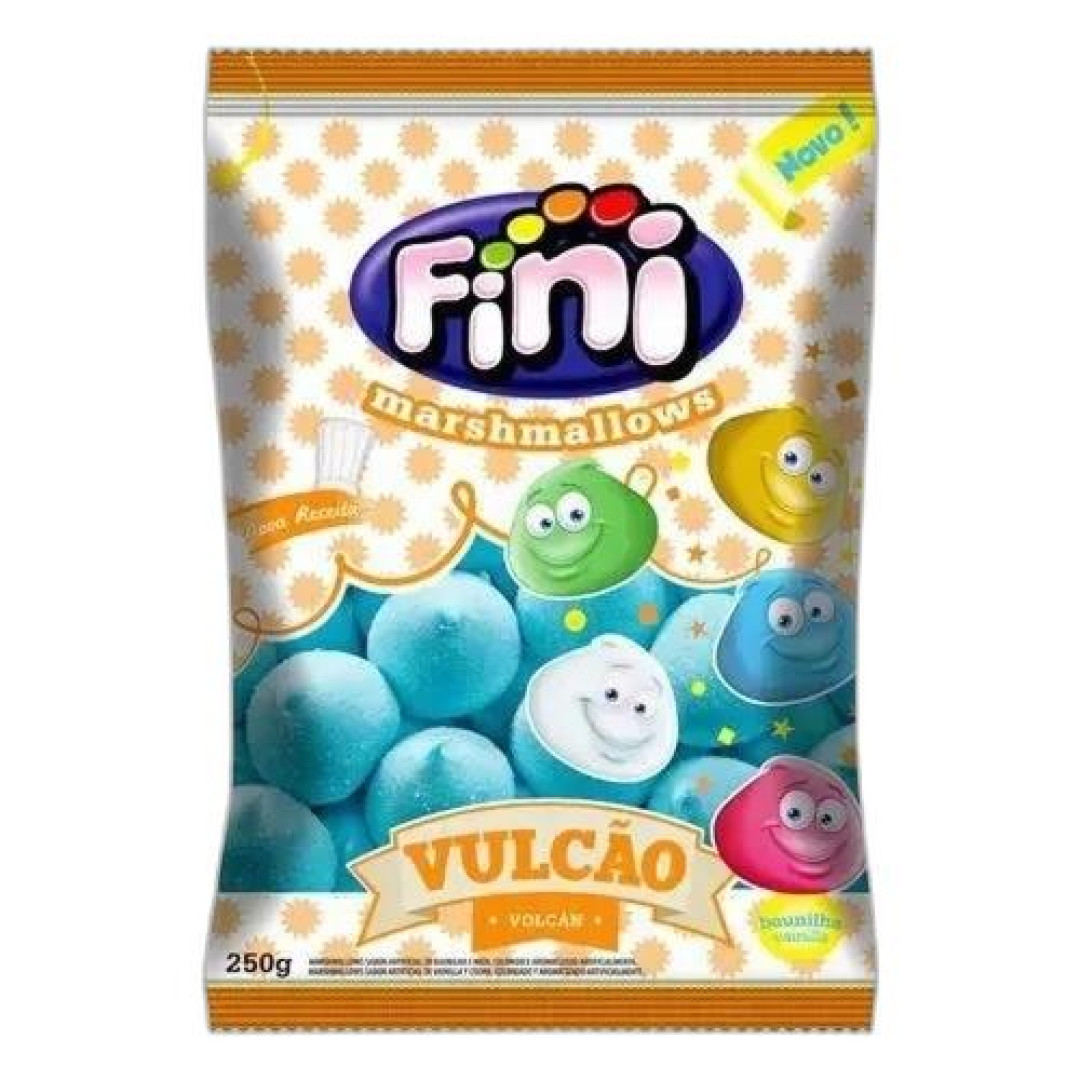 Detalhes do produto Marshmallow Vulcao Azul 200Gr Fini Baunilha.nata