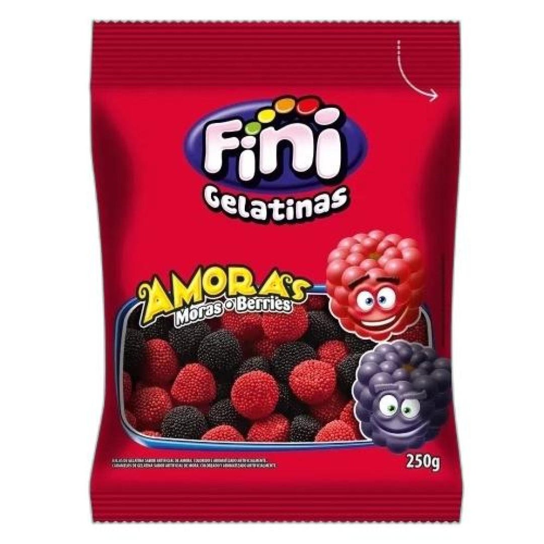 Detalhes do produto Bala Gel Amora 250Gr Fini Amora
