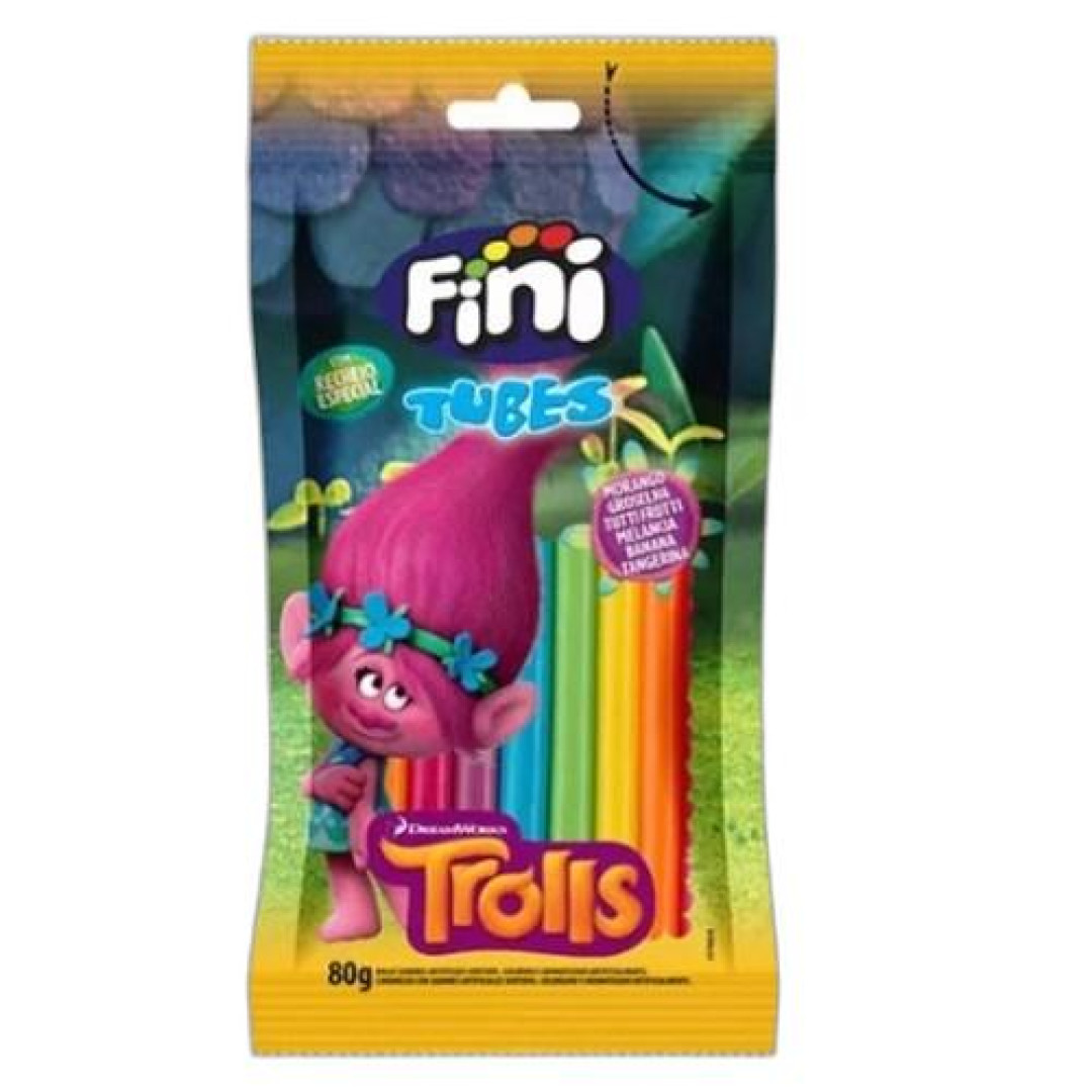 Detalhes do produto Bala Gel Tubes Arco Iris 80Gr Fini Sortidos