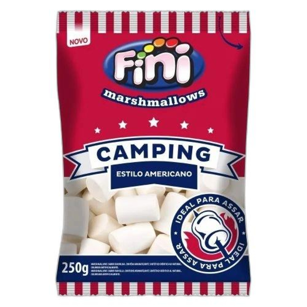 Detalhes do produto Marshmallow Camping P/ Assar 250Gr Fini Baunilha