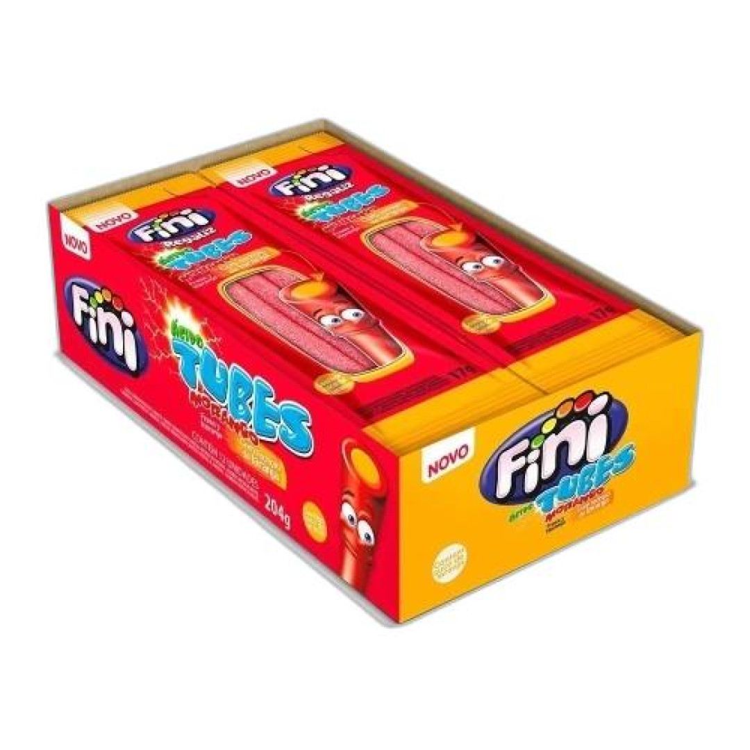 Detalhes do produto Bala Gel Tubes Azedinhos Dp 12X15Gr Fini Mor.lar Citrica