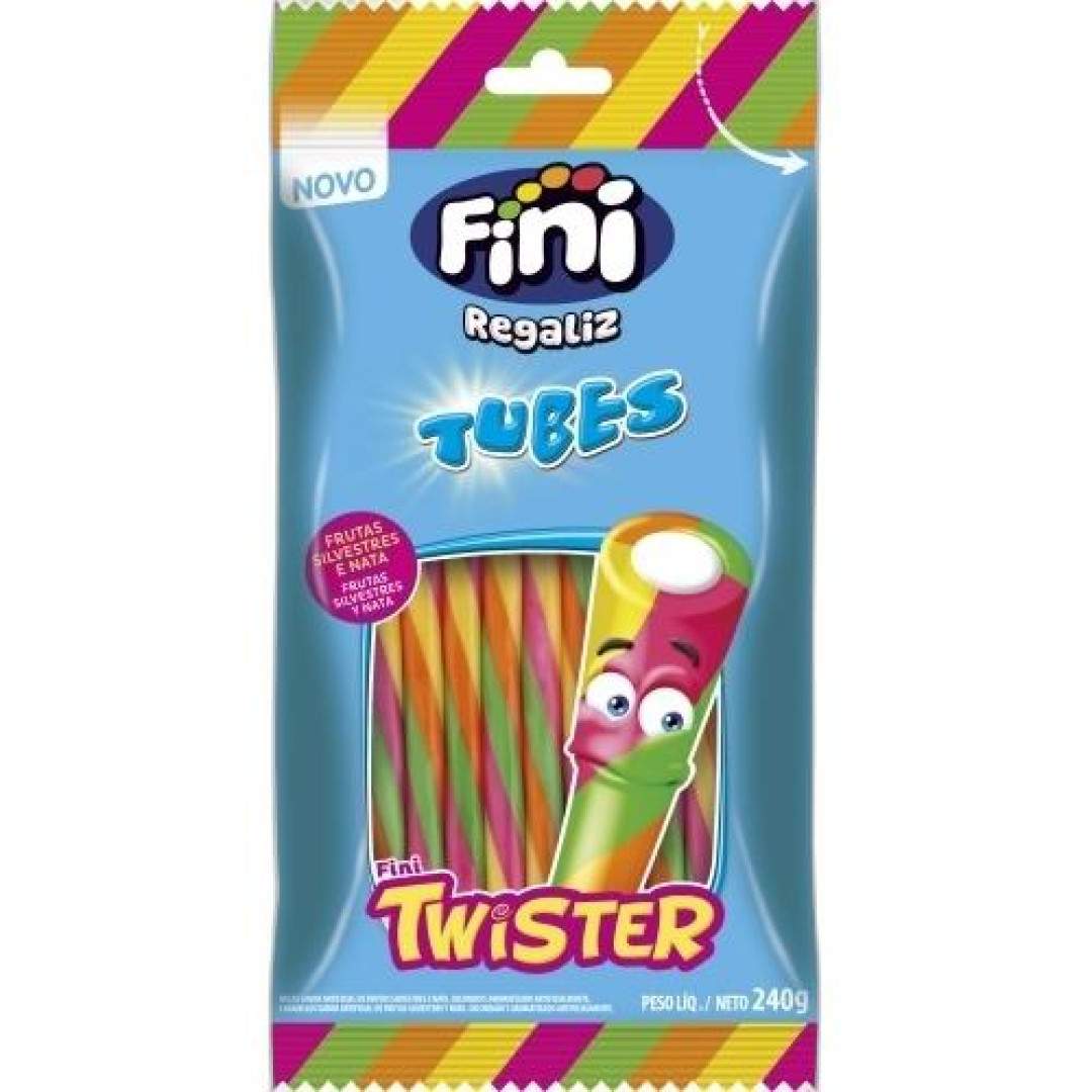 Detalhes do produto Bala Gel Tubes Twister 240Gr Fini Frutas Silv.nat