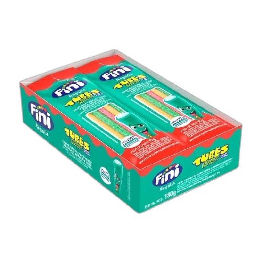 Detalhes do produto Bala Gel Tubes Azedinhos Dp 12X15Gr Fini Sortidos