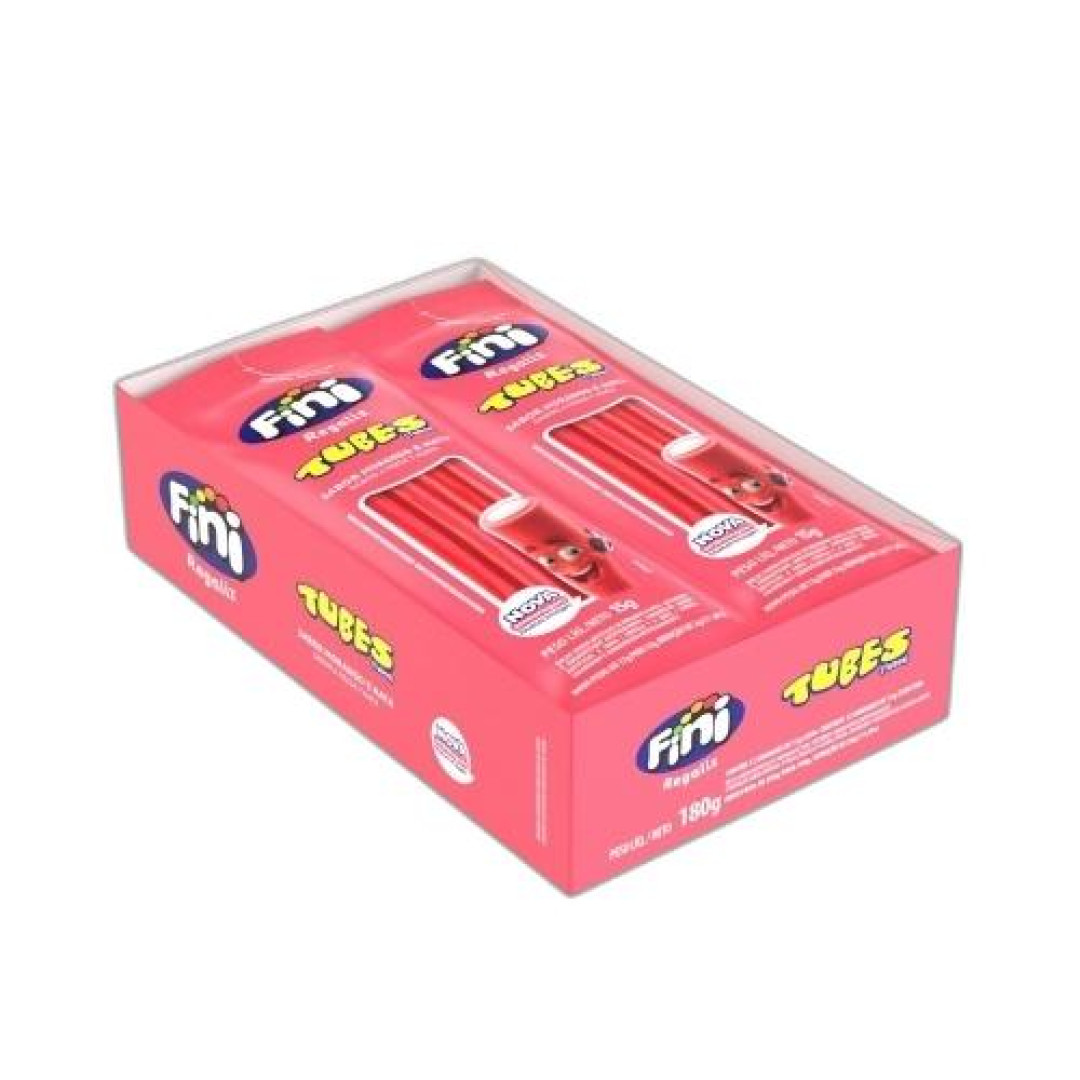 Detalhes do produto Bala Gel Tubes Dp 12X15Gr Fini Morango