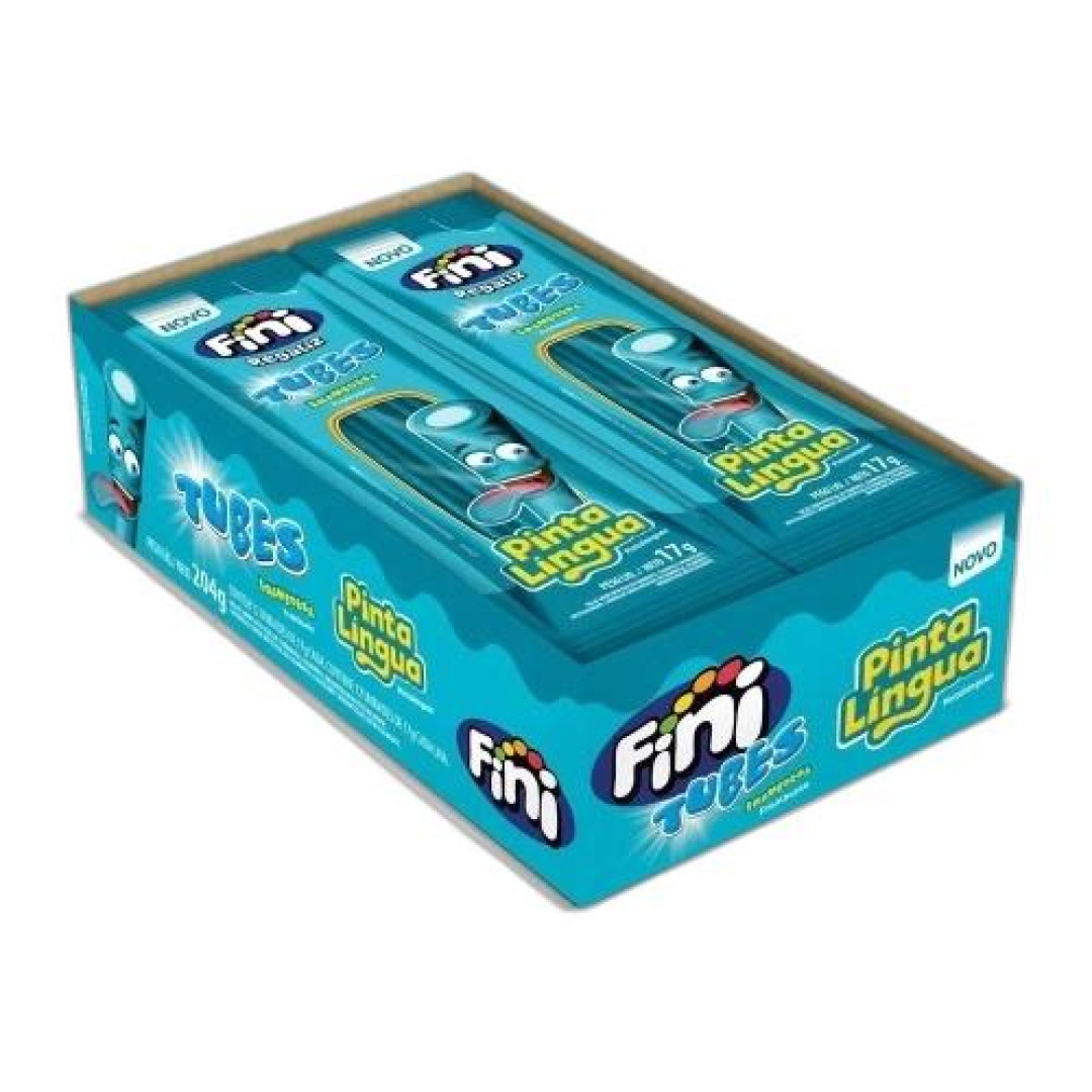 Detalhes do produto Bala Gel Tubes Pinta Lin Dp 12X15Gr Fini Framboesa