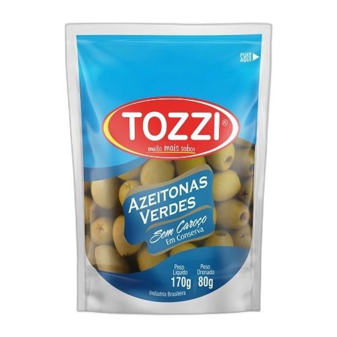 Detalhes do produto Azeitonas S Caroco Sache 80Gr Tozzi Verde