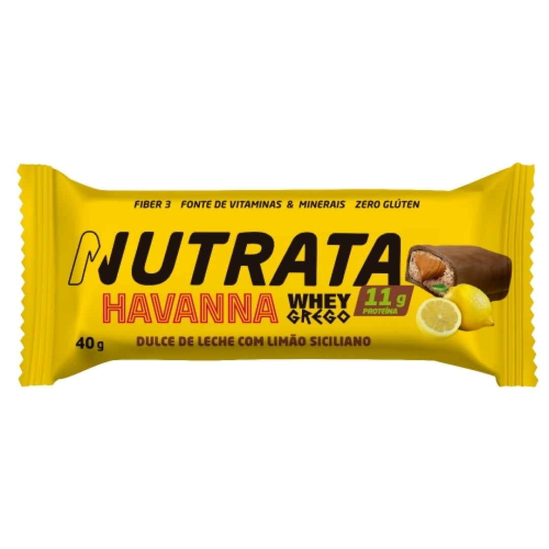 Detalhes do produto Barra Whey Grego 40G Nutrata  Maracuja