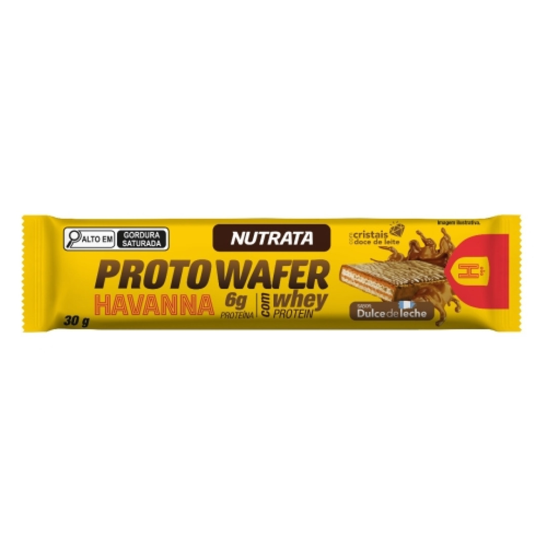 Detalhes do produto Barra Proto Wafer 30Gr Nutrata  Chocolate