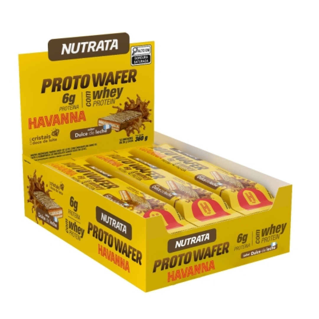 Detalhes do produto Barra Proto Wafer Havanna 30Gr Nutrata  Doce De Leite