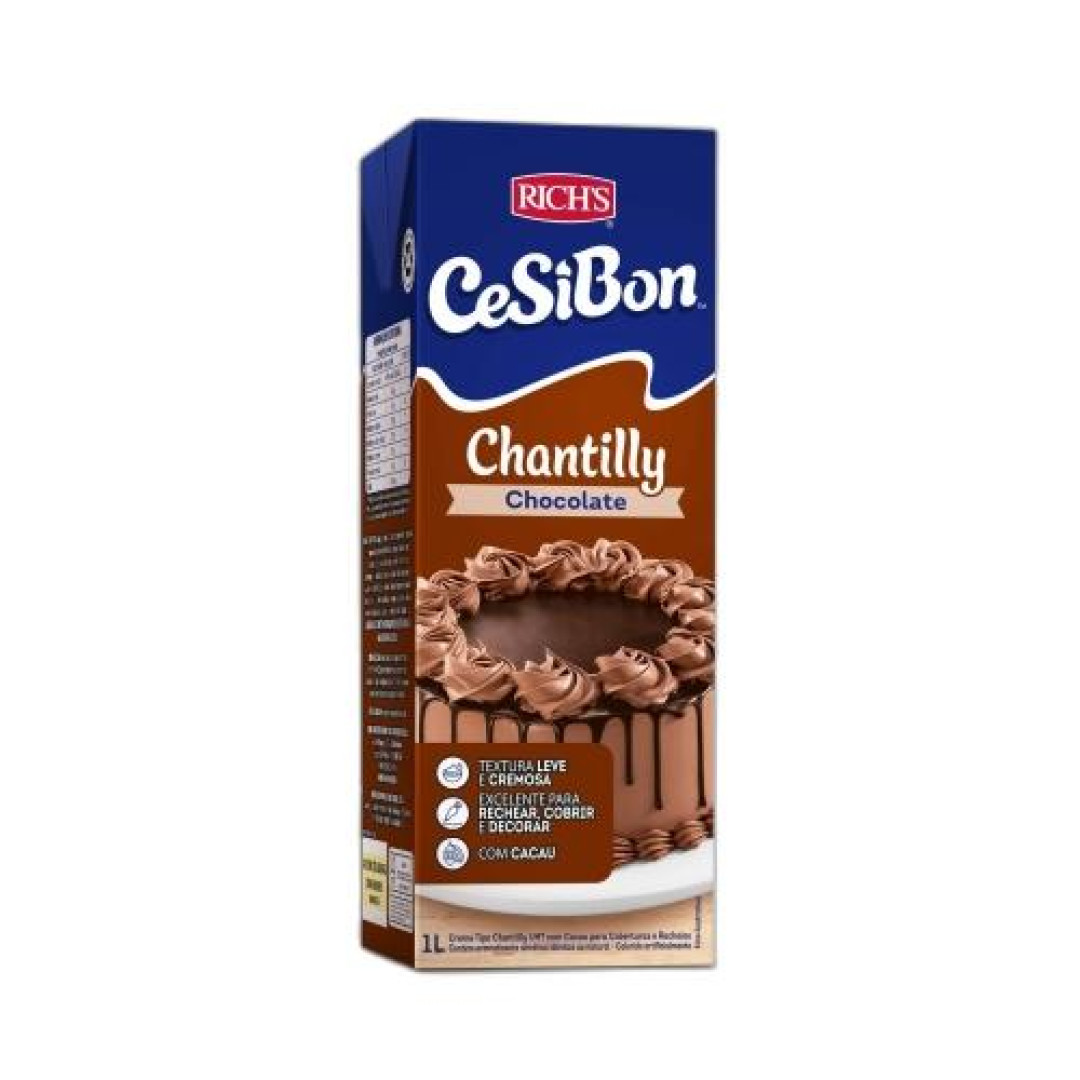 Detalhes do produto Chantilly Cesibon Uht 1Lt Richs Chocolate