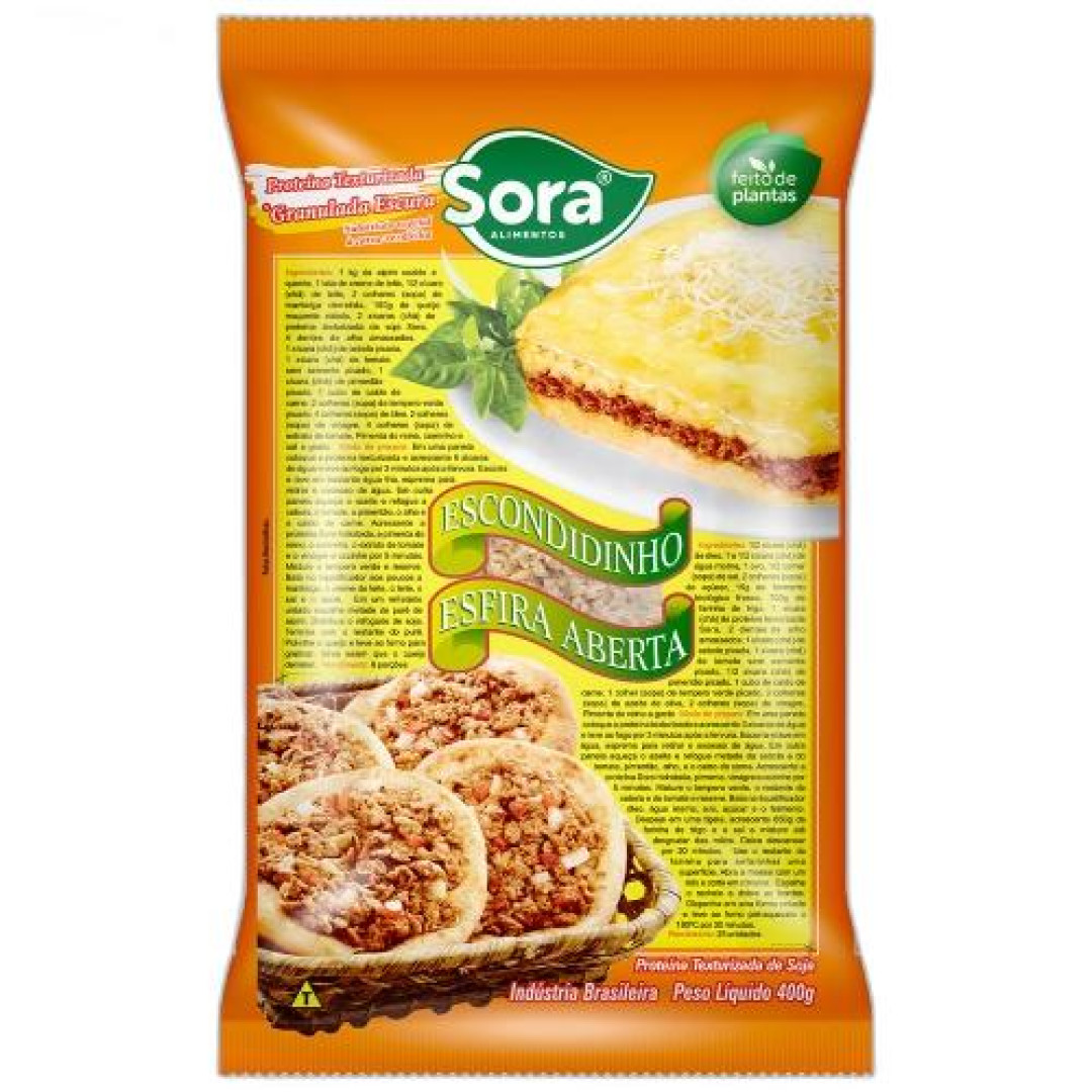 Detalhes do produto Proteina Vegetal 400Gr Sora  Escondi.esfiha 