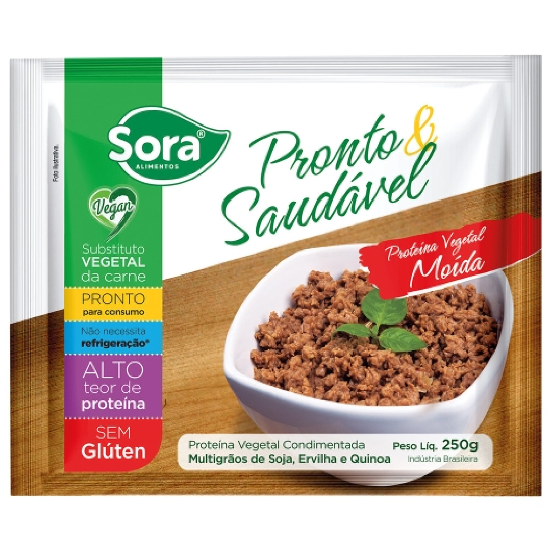 Detalhes do produto Proteina Vegetal 250Gr Sora  Moida