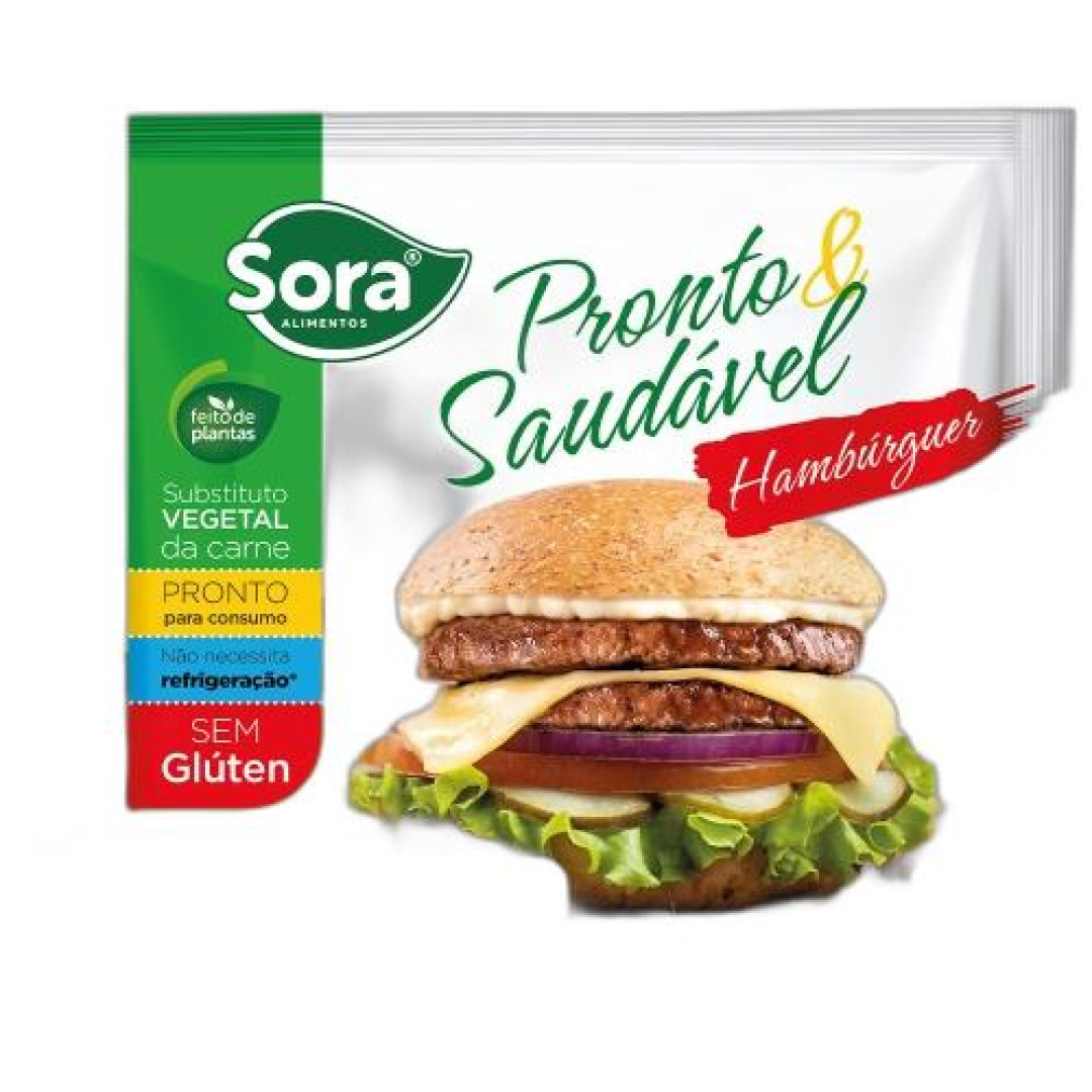 Detalhes do produto Proteina Vegetal 200Gr Sora  Hamburguer