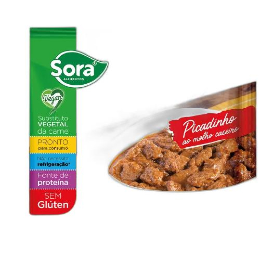 Detalhes do produto Proteina Vegetal 300Gr Sora  Picadinho