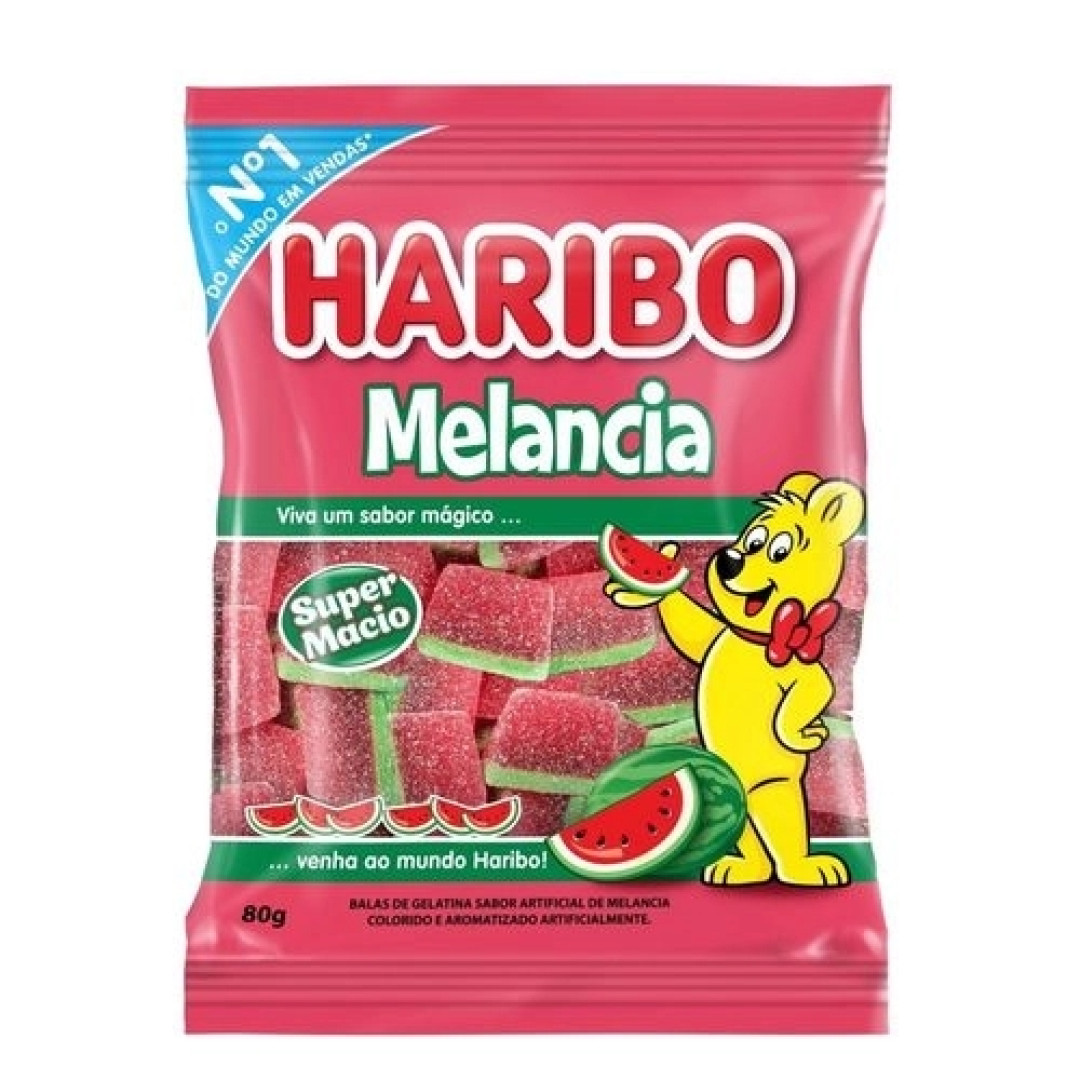 Detalhes do produto Bala Gel Melancia 80Gr Haribo Melancia