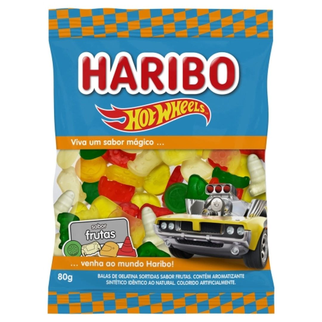 Detalhes do produto Bala Gel Hot Wheels 80Gr Haribo Frutas