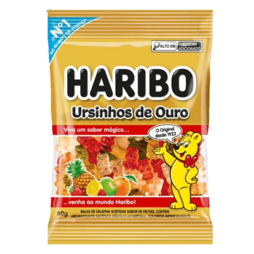 Detalhes do produto Bala Gel Ursinhos De Ouro 80Gr Haribo Frutas