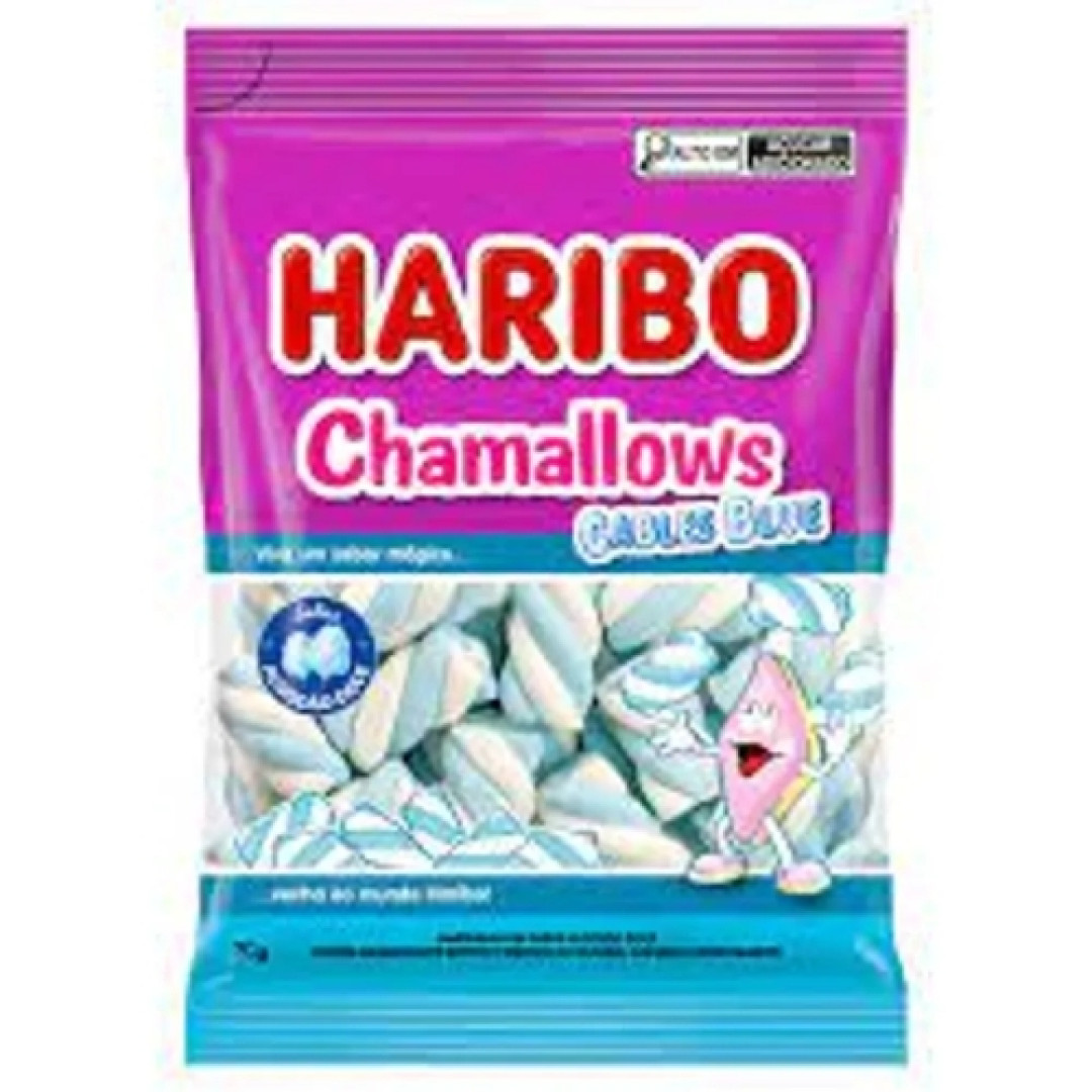 Detalhes do produto Marsh Chamallows Blue 70Gr Haribo Algodao Doce