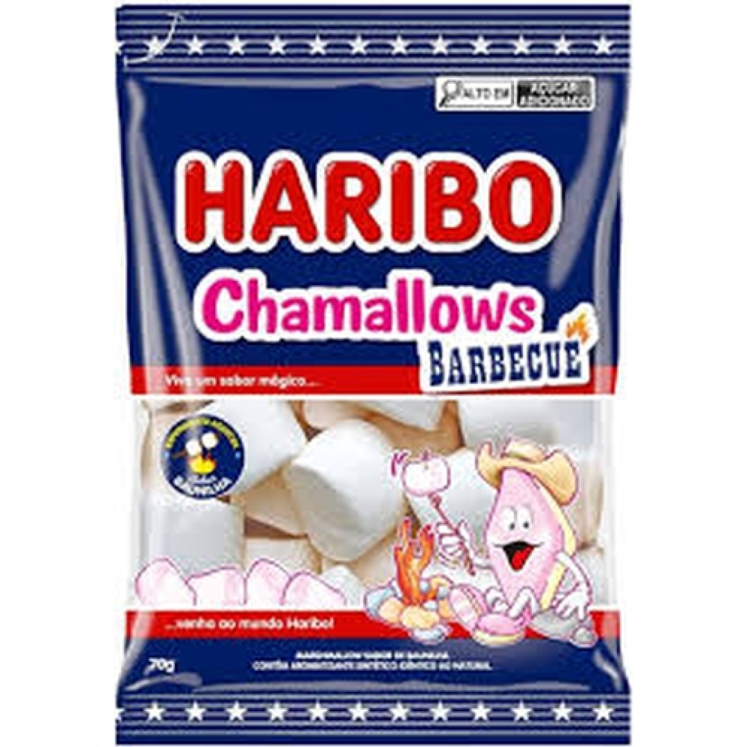 Detalhes do produto Marsh Chamallows Barbecue 70Gr Haribo Baunilha