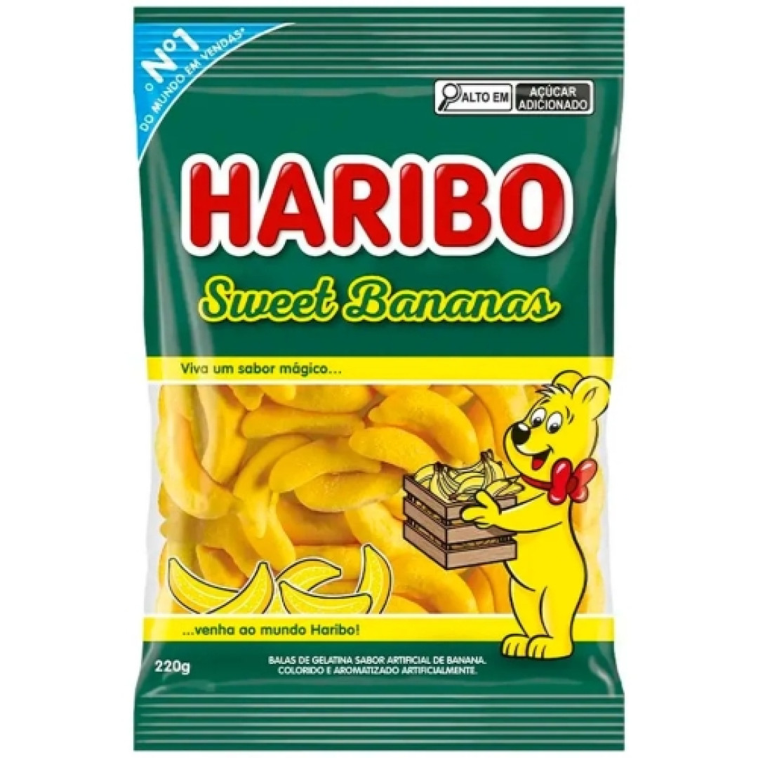 Detalhes do produto Bala Gel Sweet Bananas 220Gr Haribo Banana