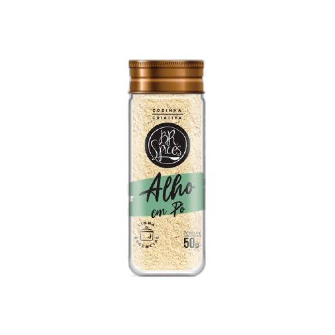Detalhes do produto Tempero Alho Em Po 50Gr Br Spices .