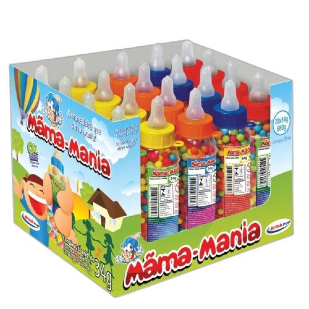 Detalhes do produto Confeito Mama Mania Dp 20X34Gr Uniao Sortidos