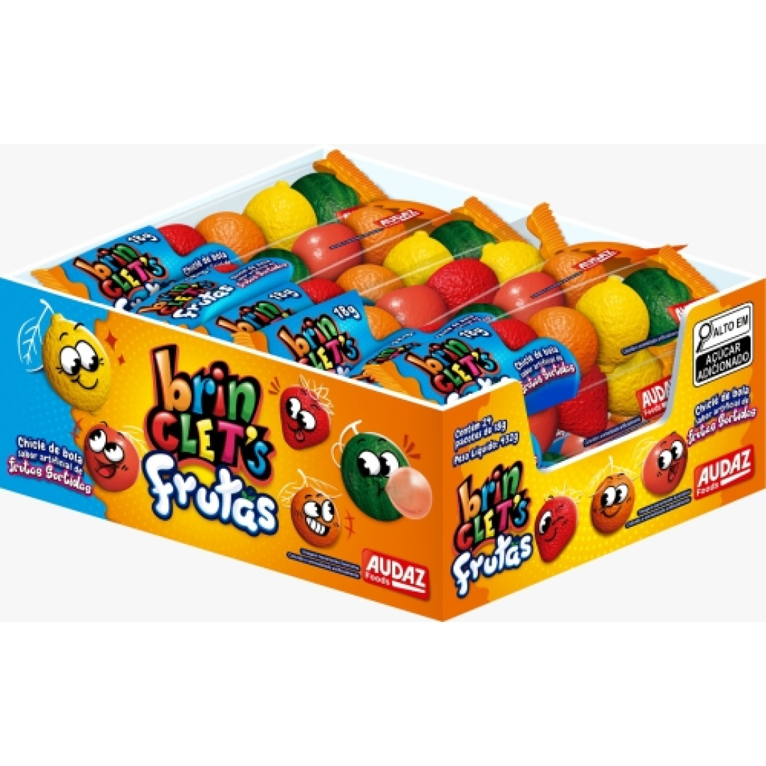 Detalhes do produto Chicle Bola Brinclets Dp 24X18G Zen Toys Frutas