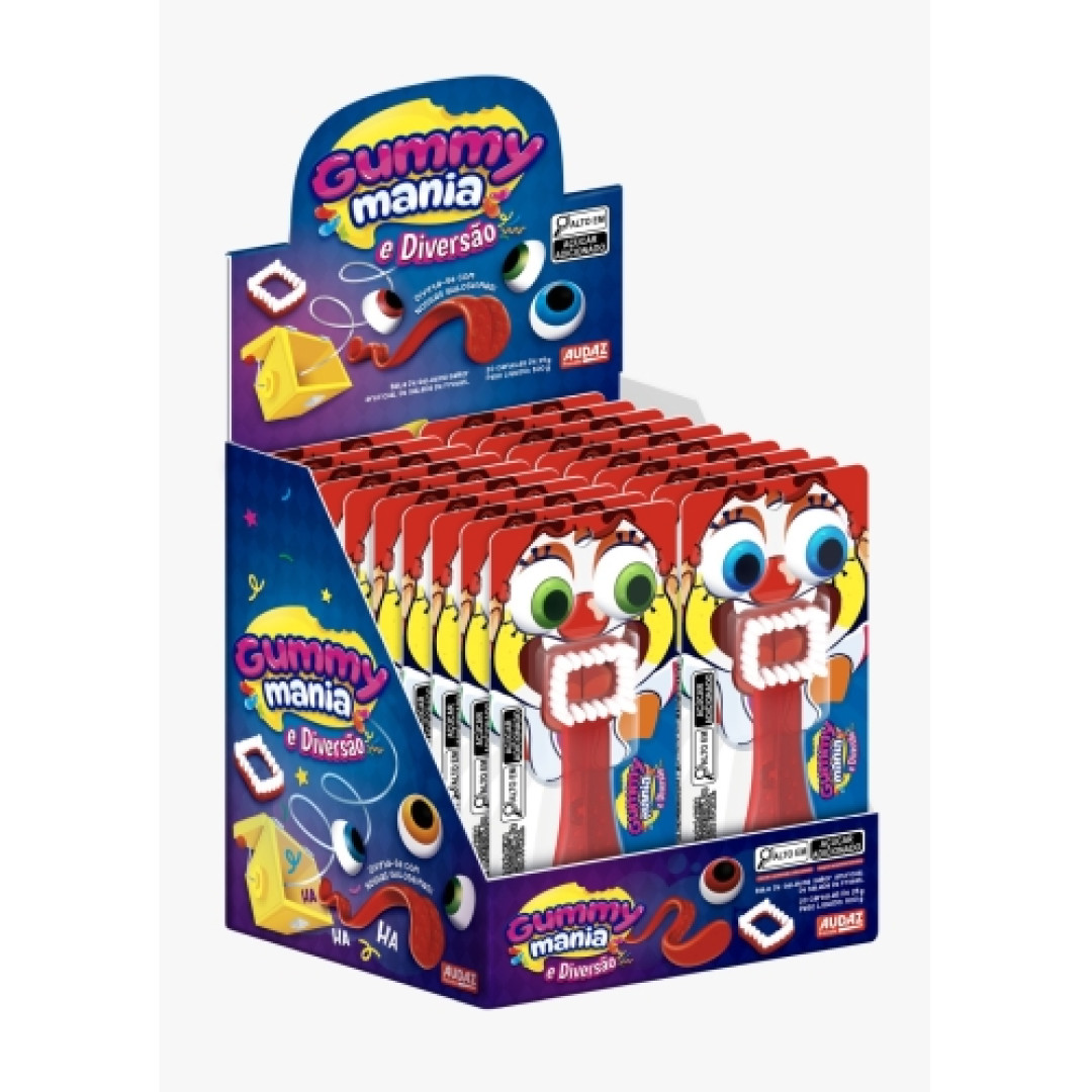 Detalhes do produto Bala Gel Gummy Mania Diversao 20X25G Zen Salada Frutas