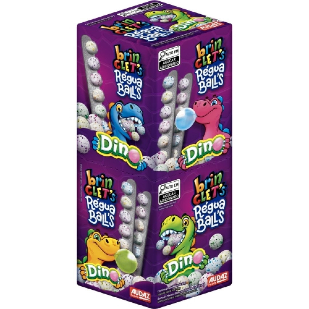 Detalhes do produto Goma Brinclets Dino Dp 20Un Zen Toys Tutti Frutti