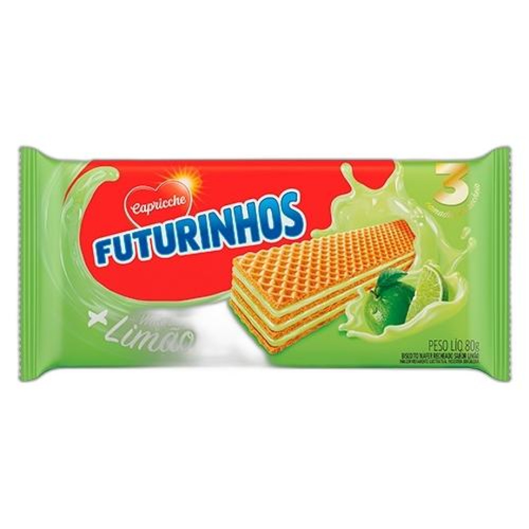 Detalhes do produto Bisc Wafer Futurinhos 80Gr Capricche Limao