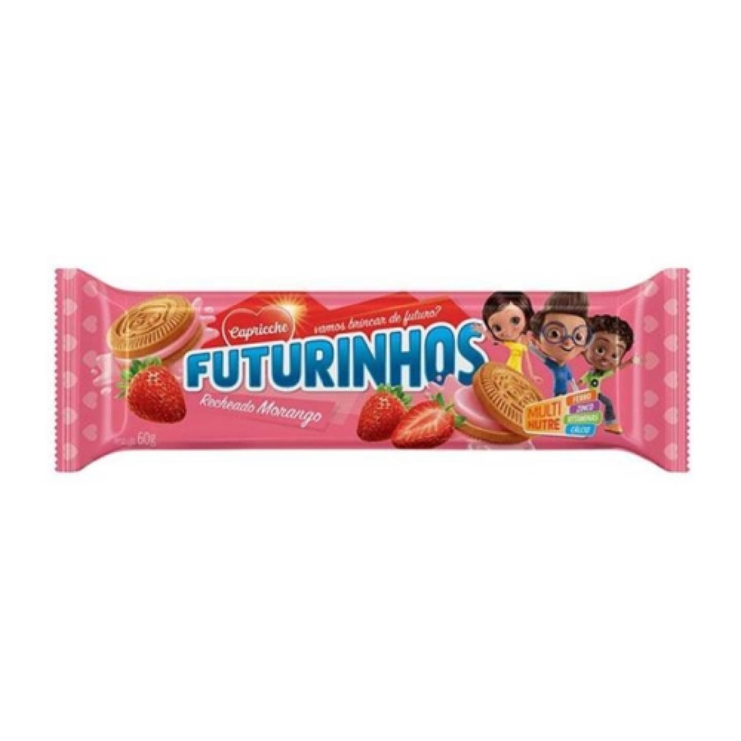 Detalhes do produto Bisc Rech Futurinhos 65Gr Capricche Morango