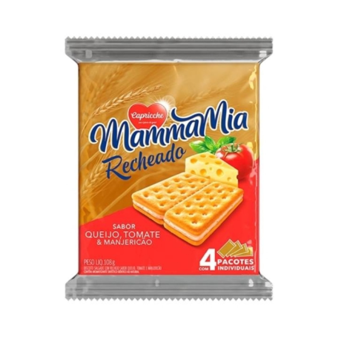 Detalhes do produto Bisc Rech Mamma Mia 93,3Gr Capricche Peito Peru