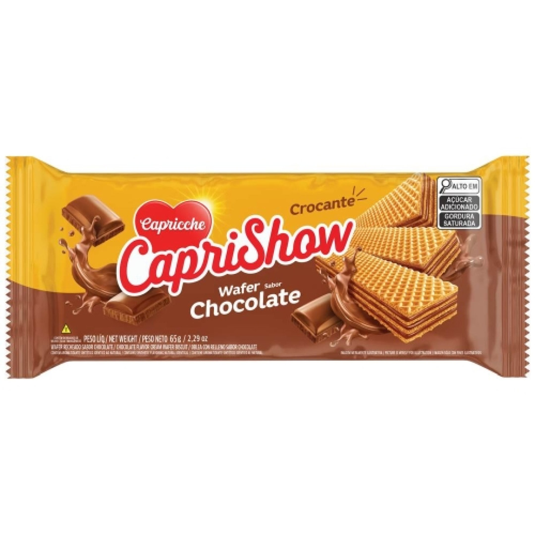 Detalhes do produto Bisc Wafer Caprishow 65Gr Capricche Chocolate