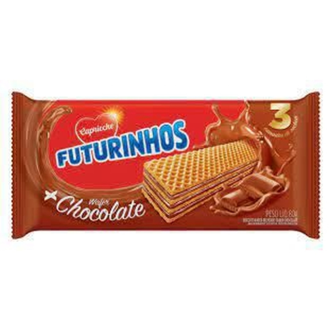 Detalhes do produto Bisc Wafer Futurinhos 28Gr Capricche Chocolate