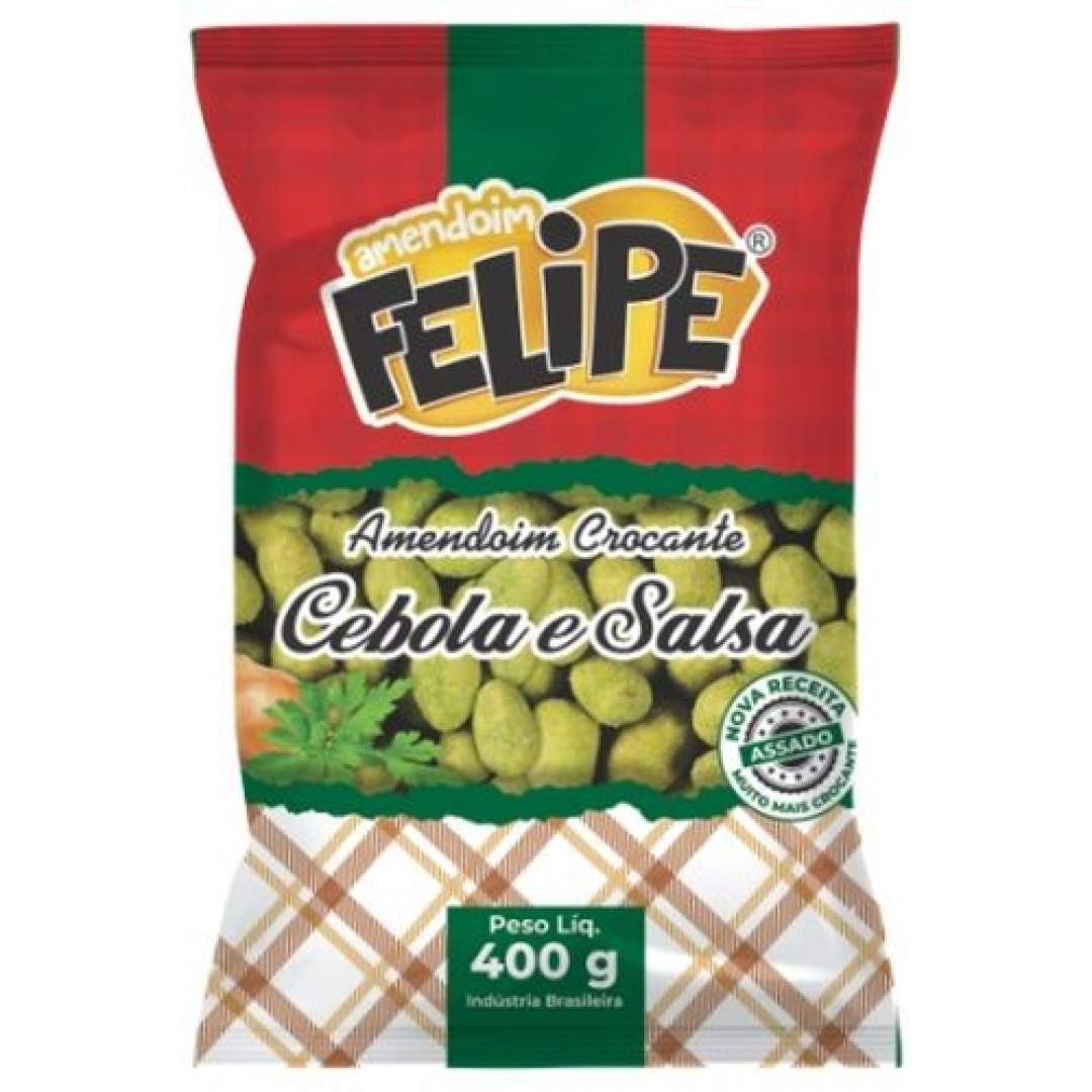 Detalhes do produto Amendoim Crocante 400Gr Felipe Cebola.salsa
