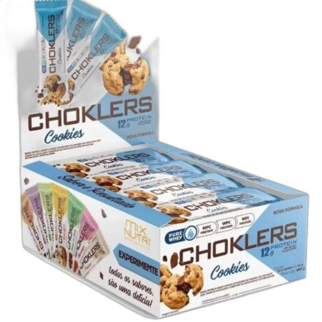 Detalhes do produto Barra Proteina Chocklers 40Gr Cookies