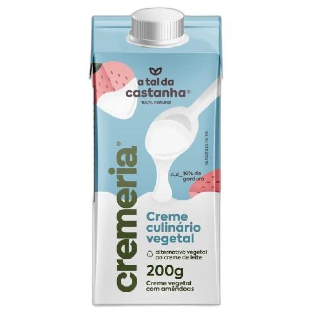 Detalhes do produto Creme Culinario Vegetal 200Gr  Amendoa