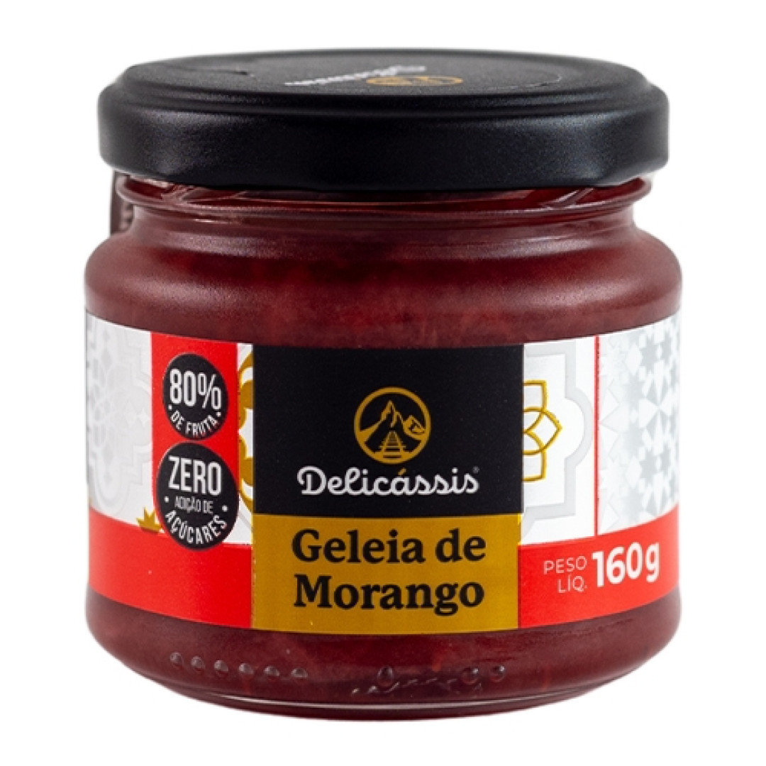 Detalhes do produto Geleia Zero 160Gr Delicassis Morango