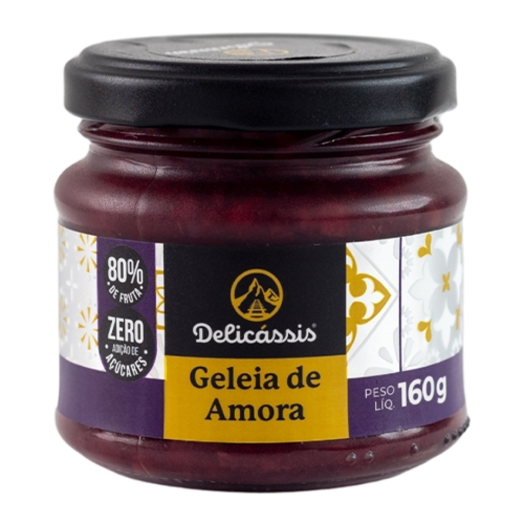 Detalhes do produto Geleia Zero 160Gr Delicassis Amora