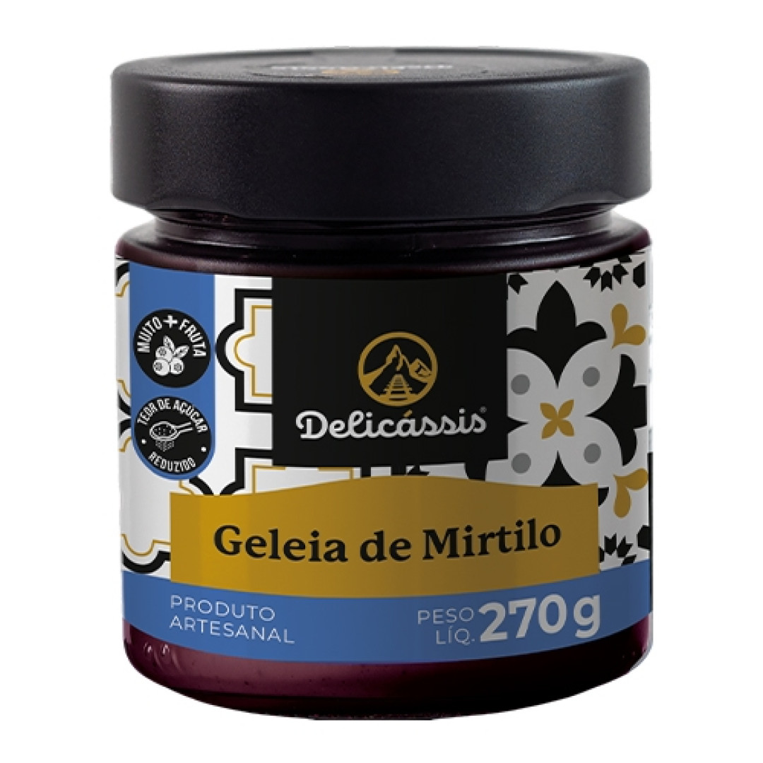 Detalhes do produto Geleia 270Gr Delicassis Mirtilo