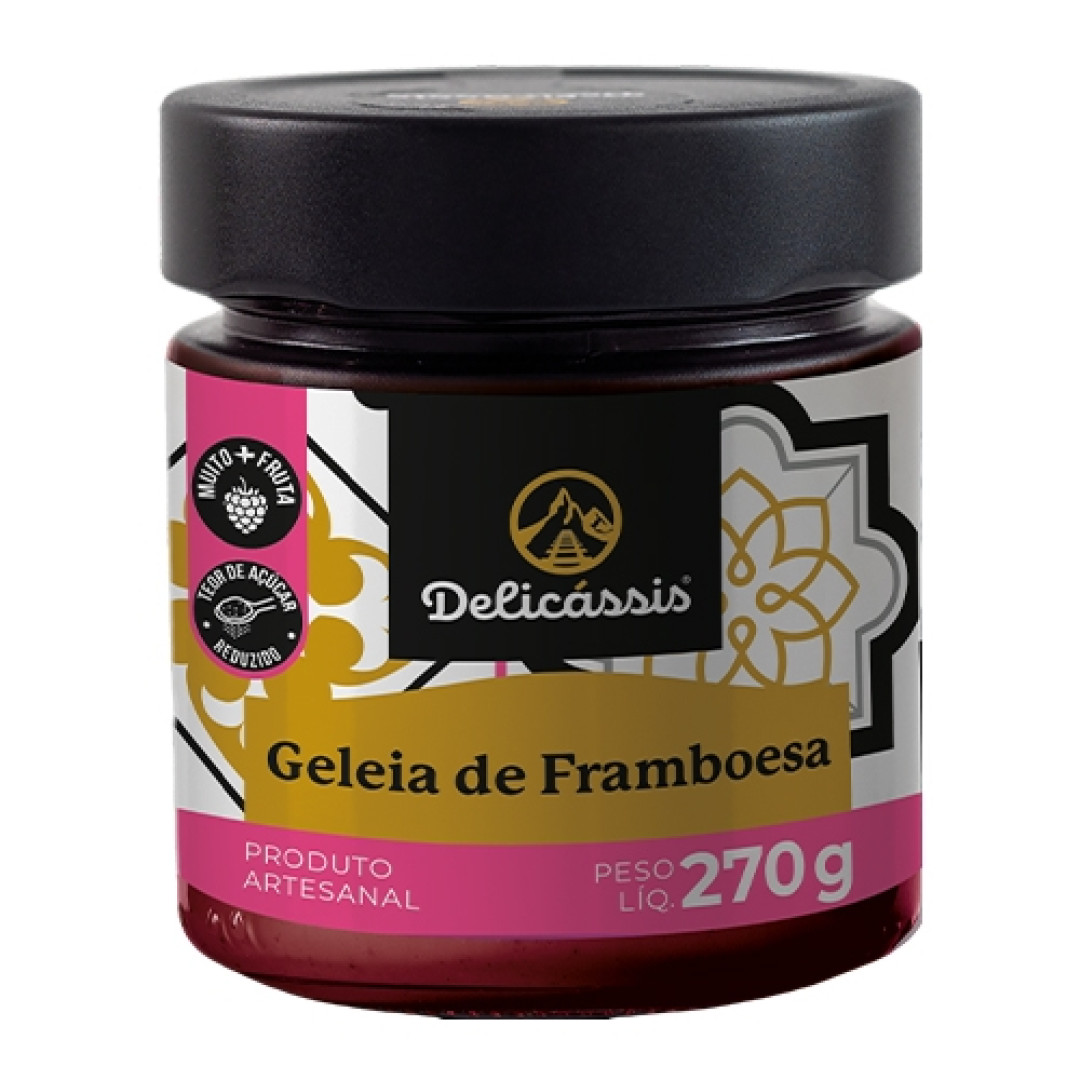 Detalhes do produto Geleia 270Gr Delicassis Framboesa