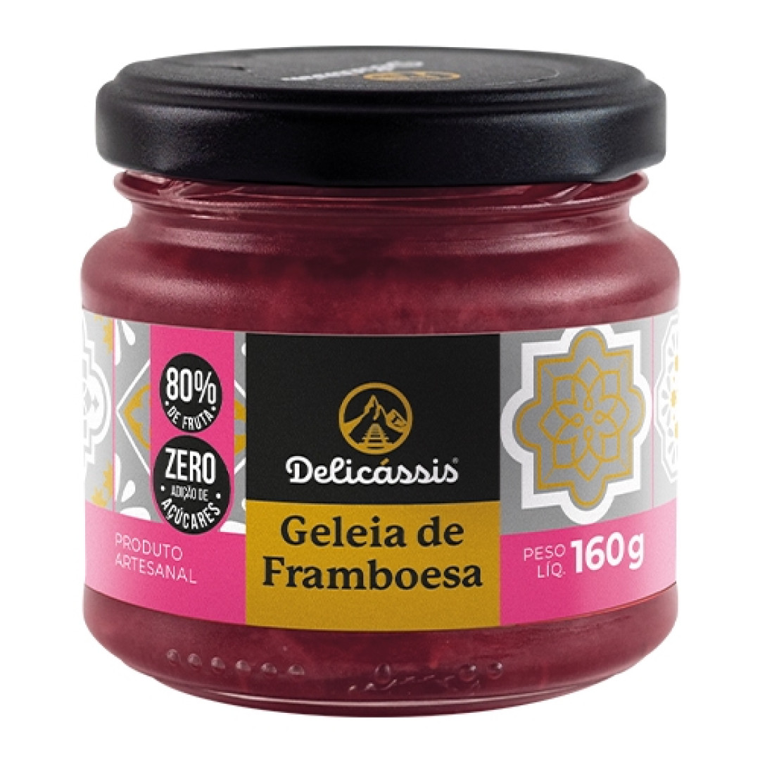 Detalhes do produto Geleia Zero 160Gr Delicassis Framboesa
