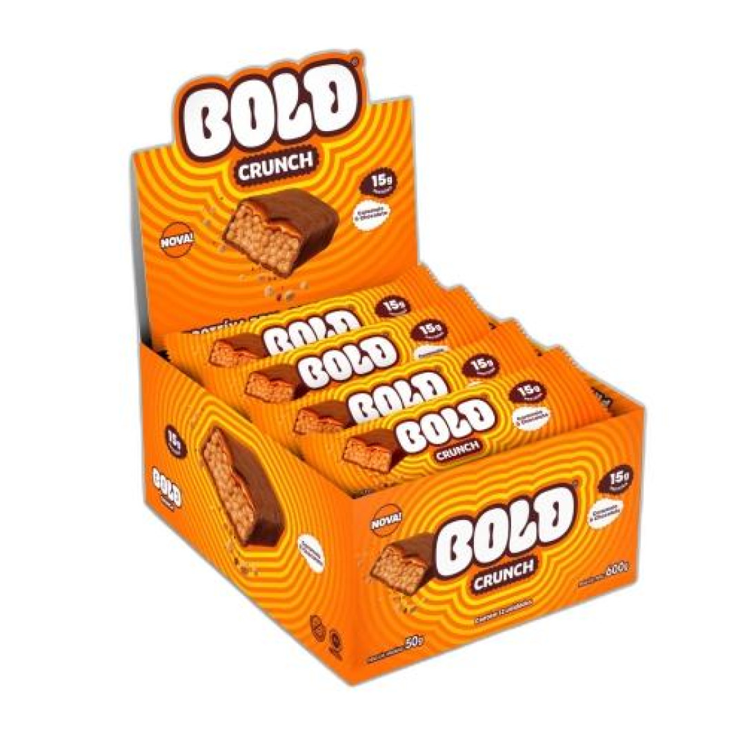 Detalhes do produto Barra Proteina 40Gr Bold Caramelo Crocan