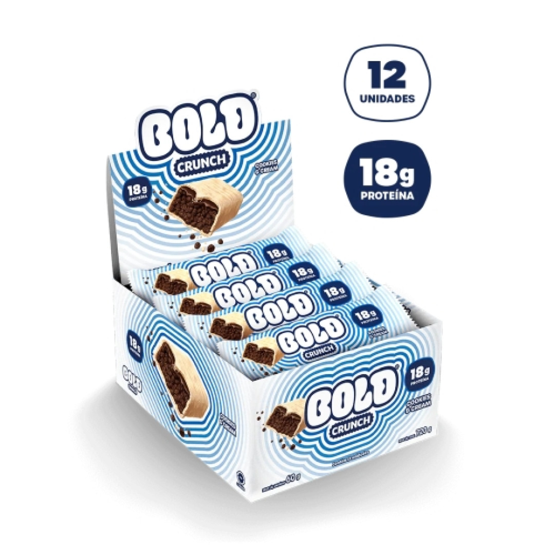 Detalhes do produto Barra Proteina Crunch 60Gr Bold Cookies