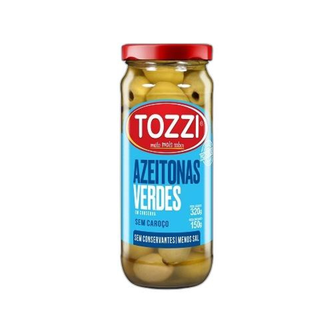 Detalhes do produto Azeitonas S Caroco Pt 150Gr Tozzi  Verde