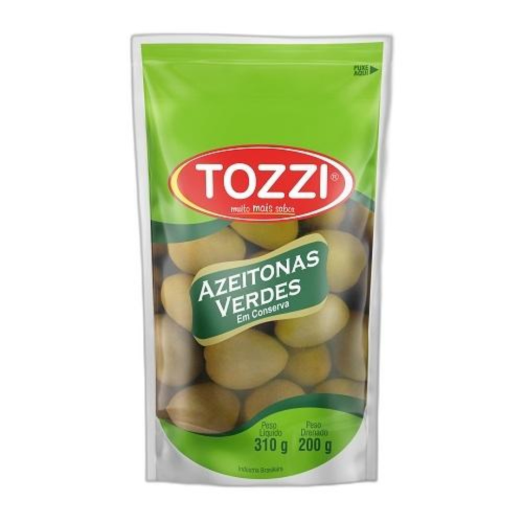 Detalhes do produto Azeitonas C Caroco Sache 200Gr Tozzi Verde