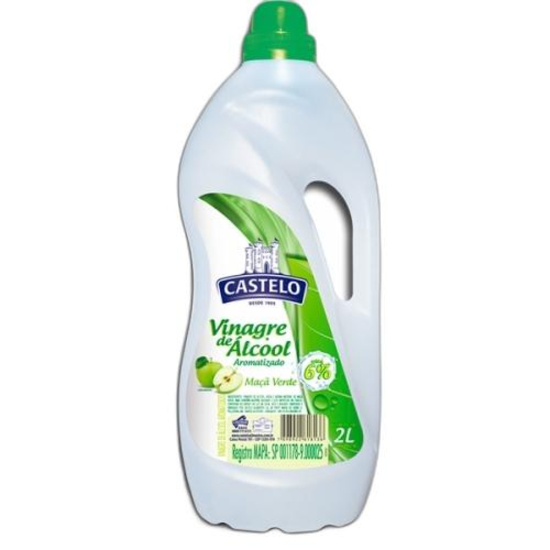 Detalhes do produto Vinagre Alcool 6% 2Lt Castelo Maca Verde